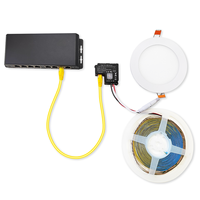 24V LED Driver PoE Lighting Dimmer Utilisation pour 24 volts CV LED 802.3at Conforme PoE Driver pour LED Strip Disc Lights Contrôle sans fil