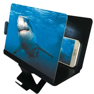 משלוח מדגם בחדות גבוהה סרט וידאו HD מוגדל מסך מגבר 3D נייד טלפון מסך זכוכית מגדלת שולחן עבודה מחזיק