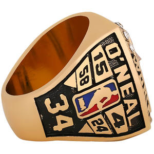 2002 Los Angeles Lakers Star <span class=keywords><strong>O</strong></span> '<span class=keywords><strong>Neal</strong></span> Championship Ring Hombres Aleación Diamante Joyería Moda Popular Anillo clásico Personalizado al por mayor - Product Image 5
