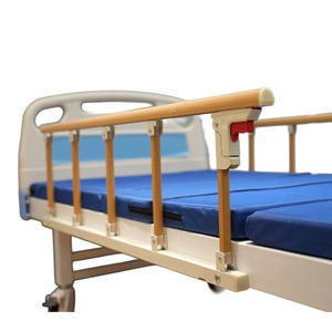 Medical Nursing <b>Bed</b> CM-MHB-02 Manual Single <b>Double</b> Rocking Home Hospital Use Steel Structure White Color - Product Image 2