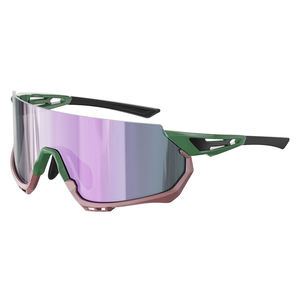 Lunettes de soleil sportives exclusives transfrontalières TR90 demi-cerclées avec verres PC, lunettes de VTT pour hommes et femmes, <span class=keywords><strong>nez</strong></span> réglable - Product Image 1