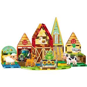 45Pcs Sở Thích Hạnh Phúc Trang Trại Thiết Lập Câu Đố Tự Làm Lắp Ráp Từ Xây Dựng Gạch 3D Cho Trẻ Em Quà Tặng Sinh Nhật - Product Image 1