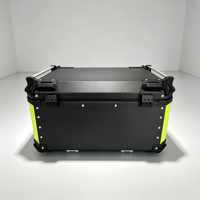 Coffre de moto en aluminium 65L durable et étanche, personnalisé, fabriqué en Chine, avec design pour la conduite à moto