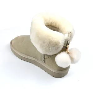 Avustralya koyun derisi çizmeler klasik tarzı avustralya koyun derisi kürk kar kış kadın