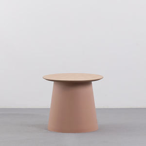 Commercio all'ingrosso mobili di fabbrica moderno nordico soggiorno rotondo Base di <span class=keywords><strong>plastica</strong></span> divano lato <span class=keywords><strong>tavolino</strong></span> con legno di quercia tavolo da tavolo - Product Image 6