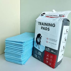 Tapis d'apprentissage jetables pour animaux de compagnie avec logo personnalisé d'usine, haute absorption (SAP), pour chiots, chiens et chats - Product Image 1