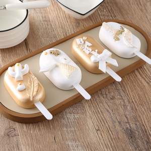 Palitos de acrílico coloridos para helados, palitos de plástico para pasteles helados y paletas de hielo - Product Image 5