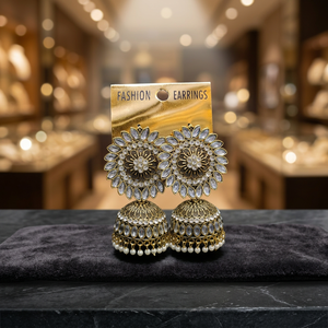 Indian Manufacture Jewellery Indian Jewelry Traditional Gold Tone Imitation <b>Earring</b> at Discounted Price for Woman Lady Girl - Product Image 3