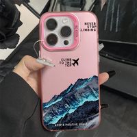Coques de téléphone antichoc pour iPhone 17 Air 16 15 Plus Pro Max 14 13 12 11, protection arrière anti-chute, motifs avion et montagne
