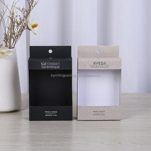 Cajas de embalaje de papel de lujo con logotipo personalizado Laminación mate Revestimiento UV en relieve para cepillos de pelo redondos grandes - Product Image 6