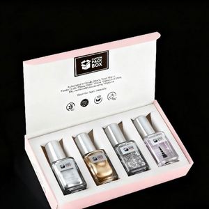 Cosmétiques en gros de haute qualité, écologiques, faits à la main, flacon de luxe personnalisé, vernis à ongles, cadeau promotionnel, boîte en papier portable, soie - Product Image 2