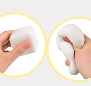 Mainan terapi tangan persegi modis untuk kecemasan, mainan pijat jempol permainan sensor elastis lembut pereda stres - Product Image 1