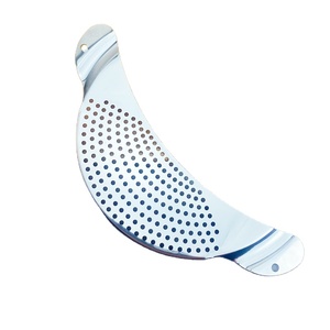 Utensilio de Cocina <span class=keywords><strong>con</strong></span> Diseño de Luna, <span class=keywords><strong>Colador</strong></span> para Pasta, Escurridor para Ollas, <span class=keywords><strong>Colador</strong></span> de <span class=keywords><strong>Acero</strong></span> <span class=keywords><strong>Inoxidable</strong></span> <span class=keywords><strong>con</strong></span> Asa - Product Image 4