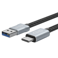 Câbles de chargeur Type-c en alliage d'aluminium à la traction et élastiques de matériaux écologiques