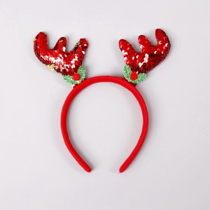 Décorations de <span class=keywords><strong>noël</strong></span> bandeau de <span class=keywords><strong>noël</strong></span> bois de cerf bandeau accessoires de fête fournitures cadeaux pour enfants bonhomme de neige bandeau en gros - Product Image 2