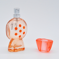 Flacon de parfum en verre transparent recyclable de 20 ml avec pompe pulvérisatrice, forme de bonbon créative, Lovely Fairy FR222