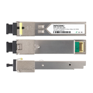 1.25G bidi 20km 1310nm/1550nm SC nối wdm GBIC sợi thu phát quang SFP mô-đun - Product Image 2