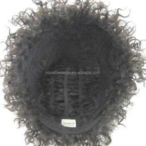 Nouveautés Perruque Cheveux Humains Sans Colle Courte Bob Afro Crépu Bouclé Coupe Pixie Jerry Curls pour Femmes Noires - Product Image 6