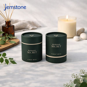 Boîte cylindrique en carton pour bougie en cire de soja biodégradable personnalisée, tube diffuseur d'arômes, emballage en tube de papier pour bougie - Product Image 4