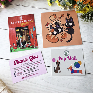 Thấp Moq Biểu Tượng Tùy Chỉnh Không Thấm Nước Đầy Màu Sắc Cảm Ơn Bạn Thẻ Thiệp Chúc Mừng Cá Nhân Cảm Ơn Bạn Thẻ Cho Doanh Nghiệp Nhỏ - Product Image 2