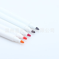 Marqueurs effaçables à sec pour tableau blanc, 12 couleurs, avec pointe de pinceau ronde, impression UV/numérique, petits stylos effaçables