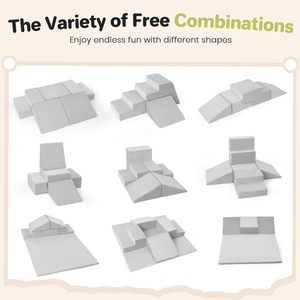 TenderPlayful OEM 6 pièces Jouets d'escalade et blocs en mousse souple Ensemble de jeu d'escalade d'intérieur avec piscine à balles pour tout-petits - Product Image 2