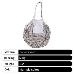 Wholesale Recycled Fishing <b>Net</b> <b>Bag</b> Foldable Customized Organic Cotton Mesh <b>Bags</b> for Fruits Vegetables - Product Image 3