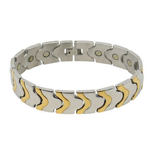 P166 High Quality Customizable Stainless Steel Charm <b>Magnetic</b> <b>Bracelet</b> for Men <b>Women</b> Unisex - Product Image 6