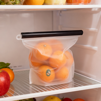 Récipient alimentaire réutilisable léger et écologique pour sacs de rangement de cuisine Sac de rangement alimentaire en silicone