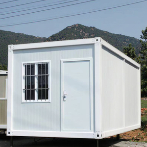 Pequeña casa contenedora de dos dormitorios, cafetería móvil, para uso en oficinas y hoteles edificio prefabricado, hecho de Panel sándwich, diseño plegable - Product Image 6