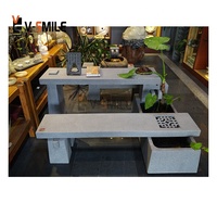 Meubles d'humeur bouddhiste au design simple en granit table d'appoint de jardin Ensemble de table Table d'eau pour l'extérieur