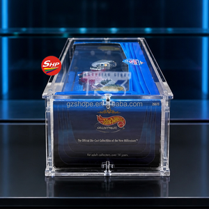SHP Transparante Acryl Display Box compatibel met Lowrider Magazine Diorama Set 1:64 Diecast Auto Model voor Hobbyverzamelaars - Product Image 2