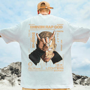 Camisetas Oversize de Buena Calidad al por Mayor, Camisetas de Hip Hop para Hombre, Estilo Urbano 2023 - Product Image 4