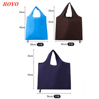 Vente en gros de sacs fourre-tout 210T pliables de grande capacité, sacs à dos promotionnels lavables en machine, personnalisables et réutilisables