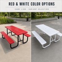 Ensemble de table et chaises de jardin en acier galvanisé, mobilier de jardin, résistant à l'eau et à la décoloration, design moderne à lattes