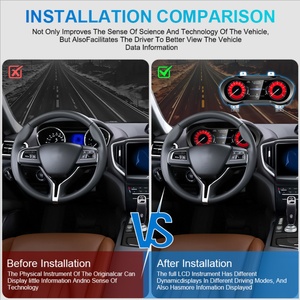 Navihua 12.3 Inch LCD Dashboard Instrument Panel <b>Car</b> Digital Cluster <b>Speedometer</b> <b>for</b> Maserati Ghibli 2014-2020 - Product Image 3