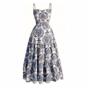 Abito Estivo 2026 Nuovo Stile Europeo Americano Bohemien Resort <span class=keywords><strong>Elegante</strong></span> <span class=keywords><strong>con</strong></span> <span class=keywords><strong>Scollo</strong></span> a Fascia e Vita Alta, Vestito Sottoveste <span class=keywords><strong>con</strong></span> Inserti e Silhouette <span class=keywords><strong>Elegante</strong></span> - Product Image 4