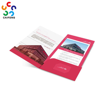 Carpetas de Presentación Personalizadas A4 de Papel Recubierto de 300 g/m² y Estuche para Tarjetas de Visita con Impresión Personalizada, Acabado Brillante y Logotipo Grabado en Oro o Plata