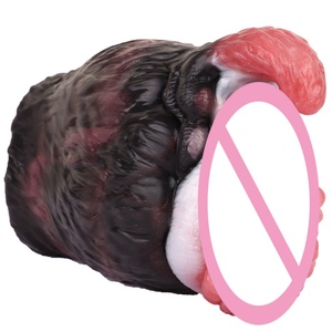 GEEBA Monster Bear Pussy Male <b>Masturbator</b> for Big Penis Massage Pocket Pussy Flexible Vagina Silicone Vaginal Artificial Vagina - Product Image 1