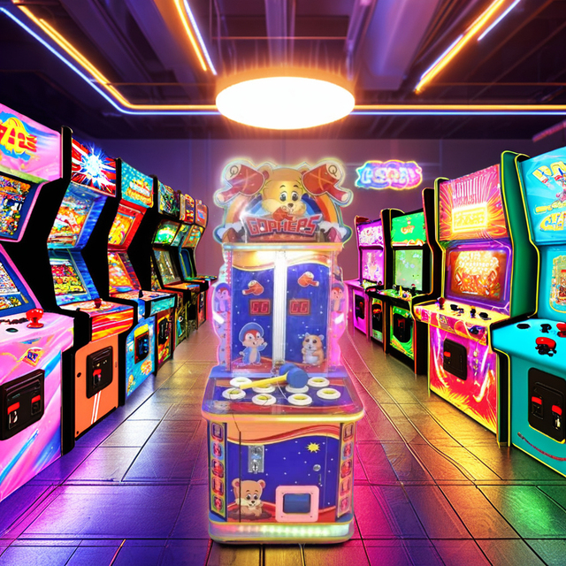 Coin Operated Children's Arcade Game Machines Ticket-Redemption Hitting Mouse and Hammer-Hitting Type