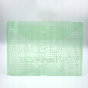 A4 nhựa rõ ràng PP treo thư mục tập tin và túi tài liệu với phong bì cho các trường học sử dụng tùy chỉnh màu sắc & logo - Product Image 1