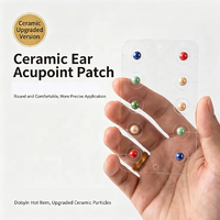 Kit d'Autocollants et de Plaques d'Acupression pour Points Auriculaires, pour Thérapie d'Acupression Douce