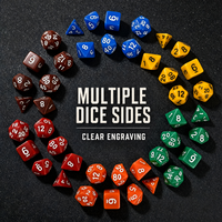 Lot de dés polyédriques personnalisés en gros (D4, D6, D8, D10, D12, D20) avec sac en velours et boîte métallique pour jeux de société et cadeaux – Fournisseur