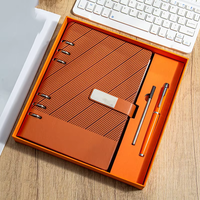 Set de Regalo de Cuaderno Personalizado Retro de Negocios con Tapa Dura, Encuadernación Espiral, Papel Offset, Bolígrafos de Alta Calidad, A5/A6, Logotipo Personalizado, Varios Modelos
