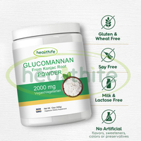 Poudre de racine konjac Healthife Glucomannane konjac CAS 37220 poudre de Konjac Glucomannane