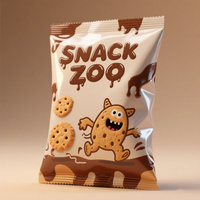 Sacs en plastique à fermeture arrière stratifiée imprimée de conception personnalisée Emballage de sac en mylar anti-odeur en mylar pour snack et aliments pop-corn et croustilles