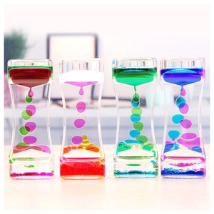 Jouet sensoriel à mouvement liquide, minuteur à bulles original, pour enfants et adultes, TDAH, <span class=keywords><strong>autisme</strong></span>, minuteur à huile, sablier, décoration de bureau, minuteur à eau - Product Image 2