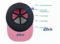 Casquette surdimensionnée personnalisée avec logo d'équipe, insert en mousse rouge, tissu standard, unisexe, pour les fans de sport, événements sportifs
