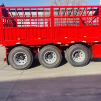 Semi-remorque à 2/3/4 essieux, 30-80 tonnes, pour le transport de bétail, de marchandises, de canne à sucre, remorque à bâche, camion-remorque à vendre