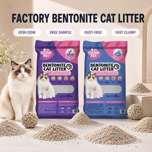 Arena Sanitaria para Gatos de Marca Privada, Arena Aglomerante de Bentonita de 25L de Aglutinación Rápida para Suministros para Gatos OEM ODM - Product Image 1